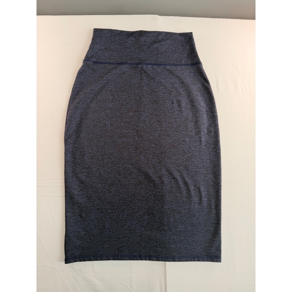 Aerie Offline Midi Skirt Womens S Blue The Hugger Heathered Athletic Minimalist